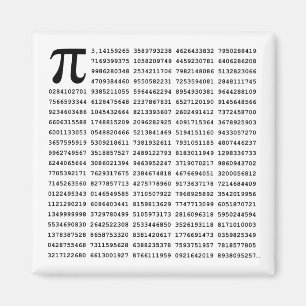 1000 Eerste cijfers Pi-nummer   Wiskundig symbool Magneet