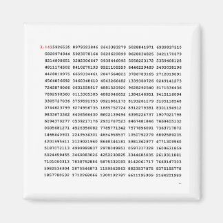 1000 Eerste cijfers Pi-nummer | Wiskundig symbool Magneet