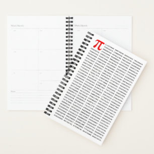 1000 Eerste cijfers Pi-nummer   Wiskundig symbool Planner