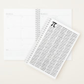 1000 Eerste cijfers Pi-nummer | Wiskundig symbool Planner (Display)