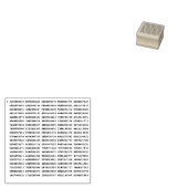 1000 Eerste cijfers Pi-nummer | Wiskundig symbool Rubberstempel (Gestempeld)