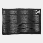 1000 Eerste cijfers Pi-nummer | Wiskundig symbool Theedoek (Horizontaal)