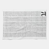 1000 Eerste cijfers Pi-nummer | Wiskundig symbool Theedoek (Horizontaal)