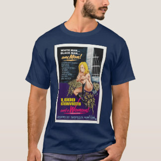 1000 Gevangenen En Een Vrouw 1971 Vintage Film Pos T-shirt