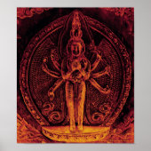 1000 gewapend Poster van Avalokiteshvara (Voorkant)