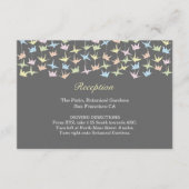 1000 Hangende Origami Papier Kranen Bruiloft (Grij Informatiekaartje (Voorkant)