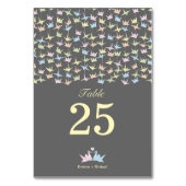 1000 Hangende Origami Papier Kranen Bruiloft (Grij Kaart (Voorkant)