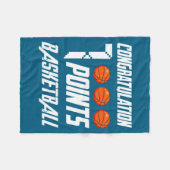 1000 Ints Basketbal Scorer Hoge School Basketba _ Fleece Deken (Voorkant (Horizontaal))