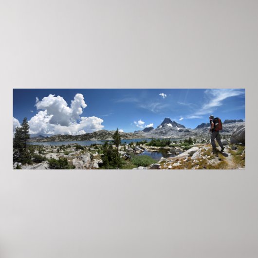 1000 Island Lake and Banner Peak - John Muir Trail Poster (Voorkant)