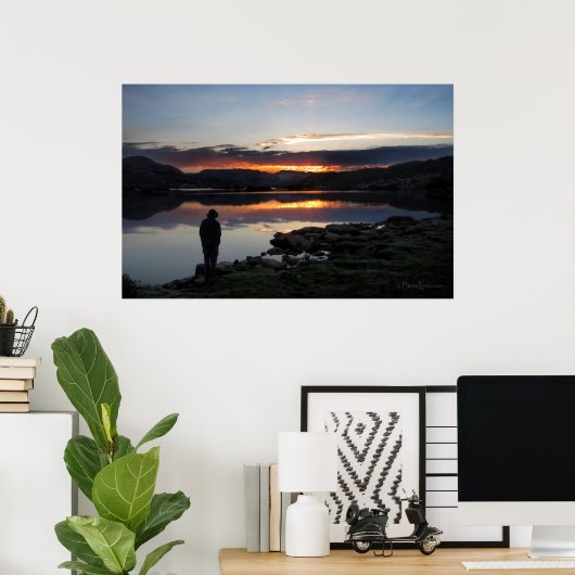 1000 Island Lake Sunrise - Ansel Adams Wilderness Poster (Thuiskantoor)