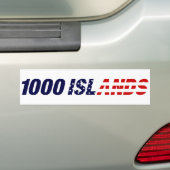1000 Islands USA bumpersticker (Op auto)
