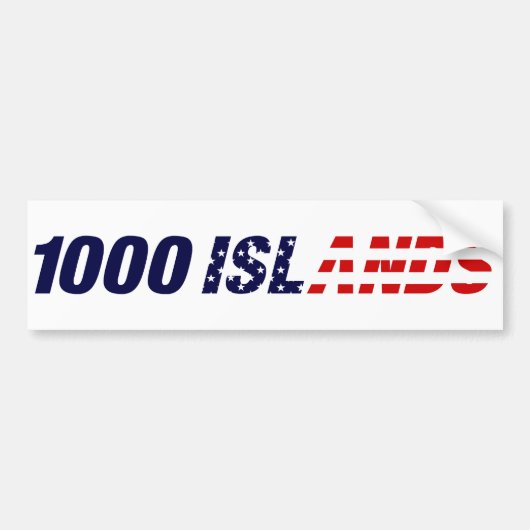 1000 Islands USA bumpersticker (Voorkant)