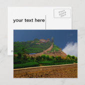 1000 jaar oude Penglai Ge kustkasteel Briefkaart (Voorkant / Achterkant)