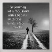 1000 km reis — poster (Voorkant)