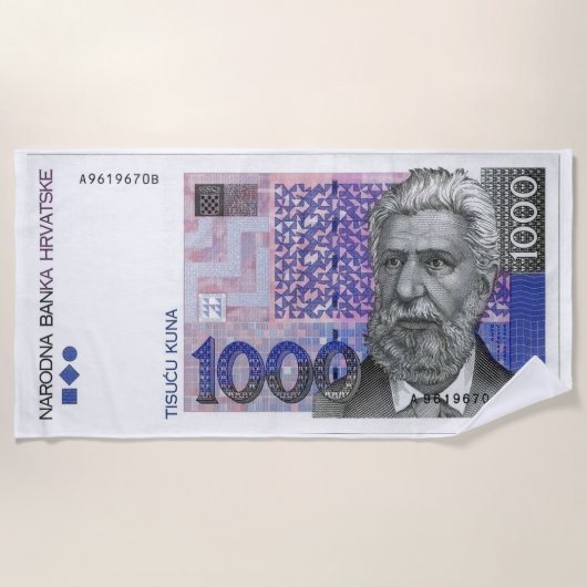1000 kn badhanddoek (Voorkant)