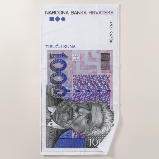 1000 kn beach towel strandlaken (Voorkant)