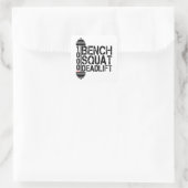 1000 Lbs Bench Squat Deadlift Powerlift Fitness Vierkante Sticker (Tas)