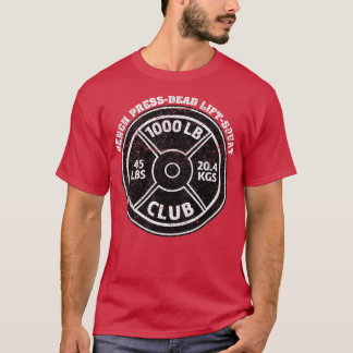 1000 lbs Pond Club Gym Weightlift Dead Lift T-shirt