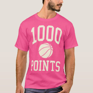1000 Punten Basketbal Gift High School Basketbal T-shirt