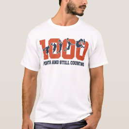 1000 Punten Basketbal Scorer Middelbare School T-shirt