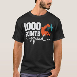 1000 Punten Basketbal Scorer Middelbare School T-shirt