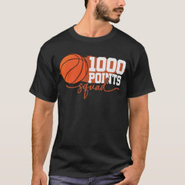 1000 Punten Basketbal Scorer Middelbare School T-shirt