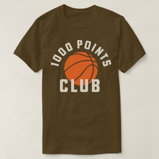 1000 Punten Basketbal Tshirt High School Basketba (Design voorkant)
