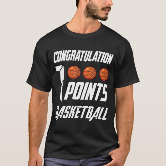 1000 punten Basketball Scorer High School Basketba T-shirt (Voorkant)
