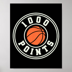 1000 punten Bysketbyll Scorer High School Bysketby Poster