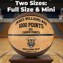 1000 Punten Douanenaam, Team Logo & Jersey Nummer Basketbal