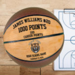 1000 Punten Douanenaam, Team Logo & Jersey Nummer Basketbal<br><div class="desc">De 1000 Points Personalized Basketball Ball is een uniek en speciaal cadeau voor elke basketballiefhebber. Met de mogelijkheid om de bal aan te passen met de naam van de ontvanger, initialen of jersey-nummer, zorgt het voor een doordacht en gepersonaliseerd cadeau. De "1000 Points" logo op de bal is een knipoog...</div>