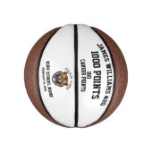 1000 Punten Mijlpaal Gepersonaliseerd Herdenking Basketbal (Verticaal)