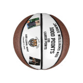 1000 punten mijlpaal met aangepaste foto's basketbal (Verticaal)