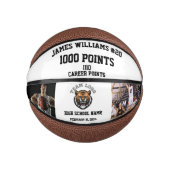 1000 punten mijlpaal met aangepaste foto's basketbal (Voorkant)