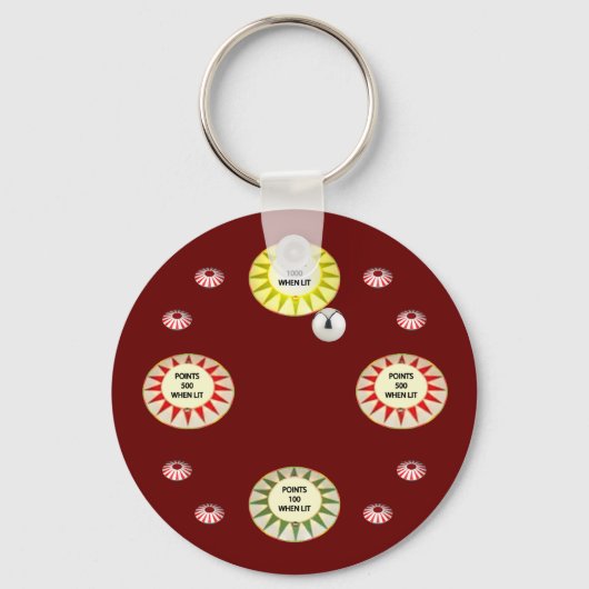 1000 punts Pinball Sleutelhanger (Voorkant)