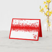 1000 rode papieren kaartjes kaart (Gele Bloem)