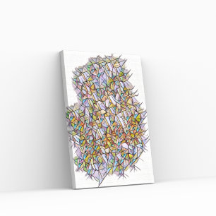 1000 stuks kleur canvas afdruk