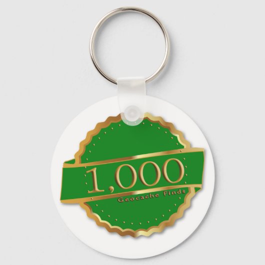 1000 VINDT HET BEREIKEN VAN SOORT GEOCACHING SLEUTELHANGER (Voorkant)