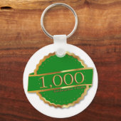 1000 VINDT HET BEREIKEN VAN SOORT GEOCACHING SLEUTELHANGER (Voorkant)