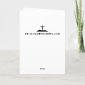 10015 het Kruis van Christus van het 4:13 van Kaart (Achterkant)