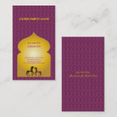 1001 Arabisch Night Elegant Visitekaartje (Voorkant / Achterkant)