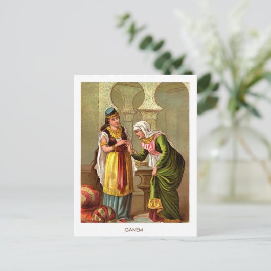 1001 Arabische nachts: Ganem Briefkaart (Staand voorkant)
