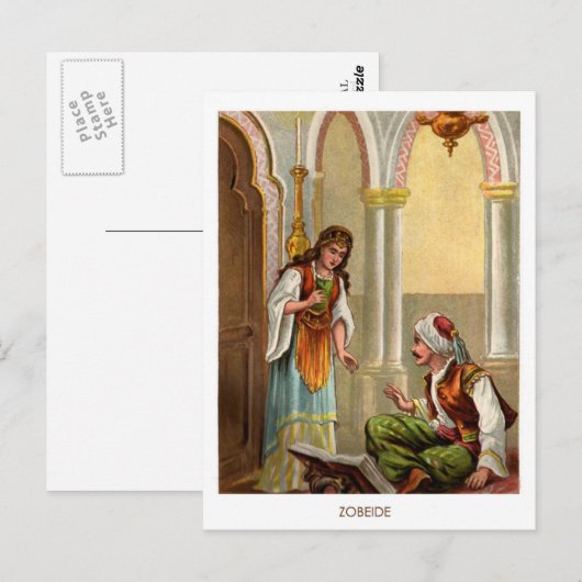 1001 Arabische nachts: Zoë Briefkaart (Voorkant / Achterkant)