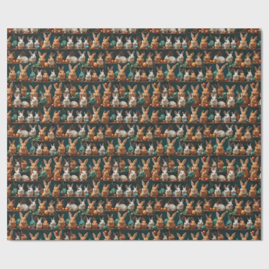 1001 Leuke konijntjes v2 | Cadeaupapier (Vlak)