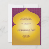 1001 Nacht - Uitnodiging van de partij voor de opw (Achterkant)