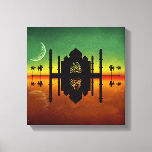 1001 Oriental Night Reflection Canvas Afdruk (Voorkant)