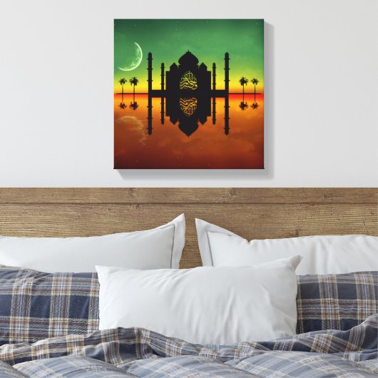 1001 Oriental Night Reflection Canvas Afdruk (Insitu (Slaapkamer))