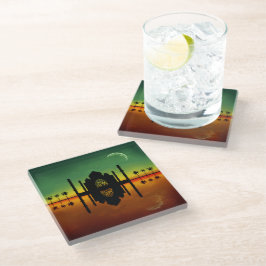 1001 Oriental Night Reflection Glazen Onderzetter