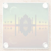 1001 Oriental Night Reflection Glazen Onderzetter (Achterkant)