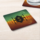 1001 Oriental Night Reflection Kartonnen Onderzetters (Schuin)